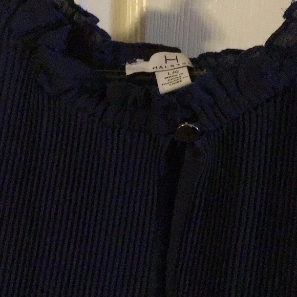 Navy blue Halston dress. - Picture 4 of 5